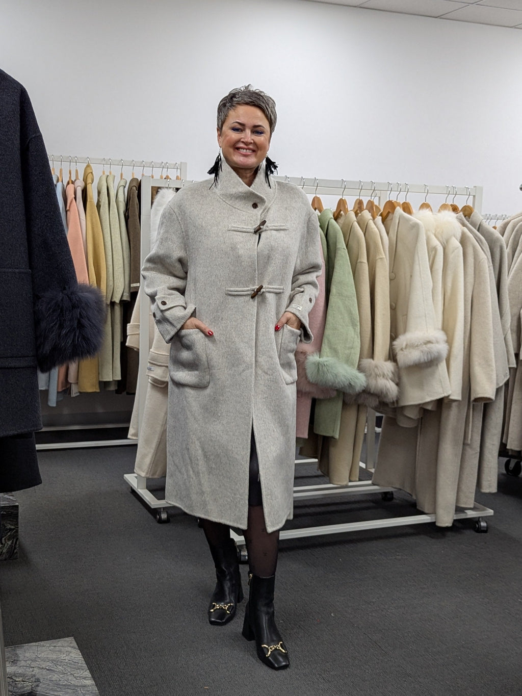 100% Wool Coat Women Warehouse 253