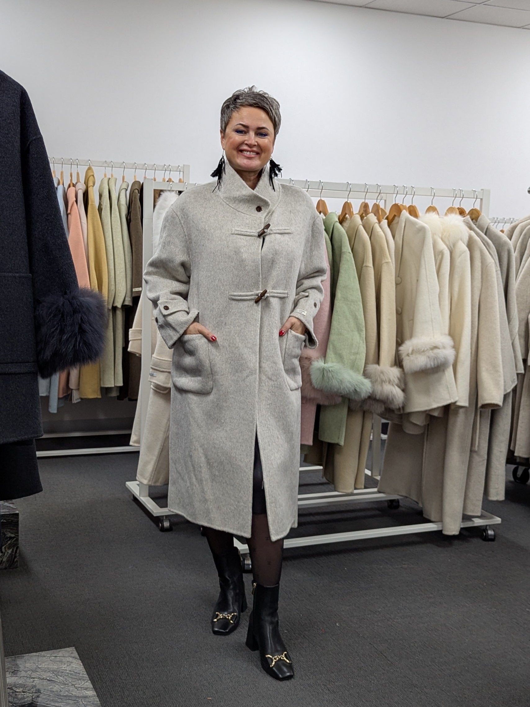 100% Wool Coat Women Warehouse 253