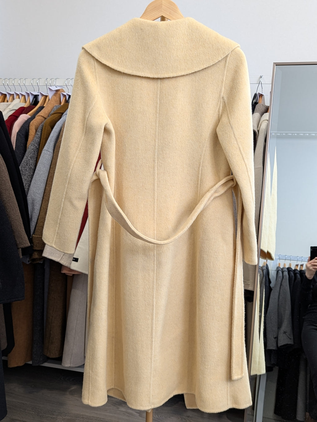 266 75% Wool Coat Yellow XS 6-8