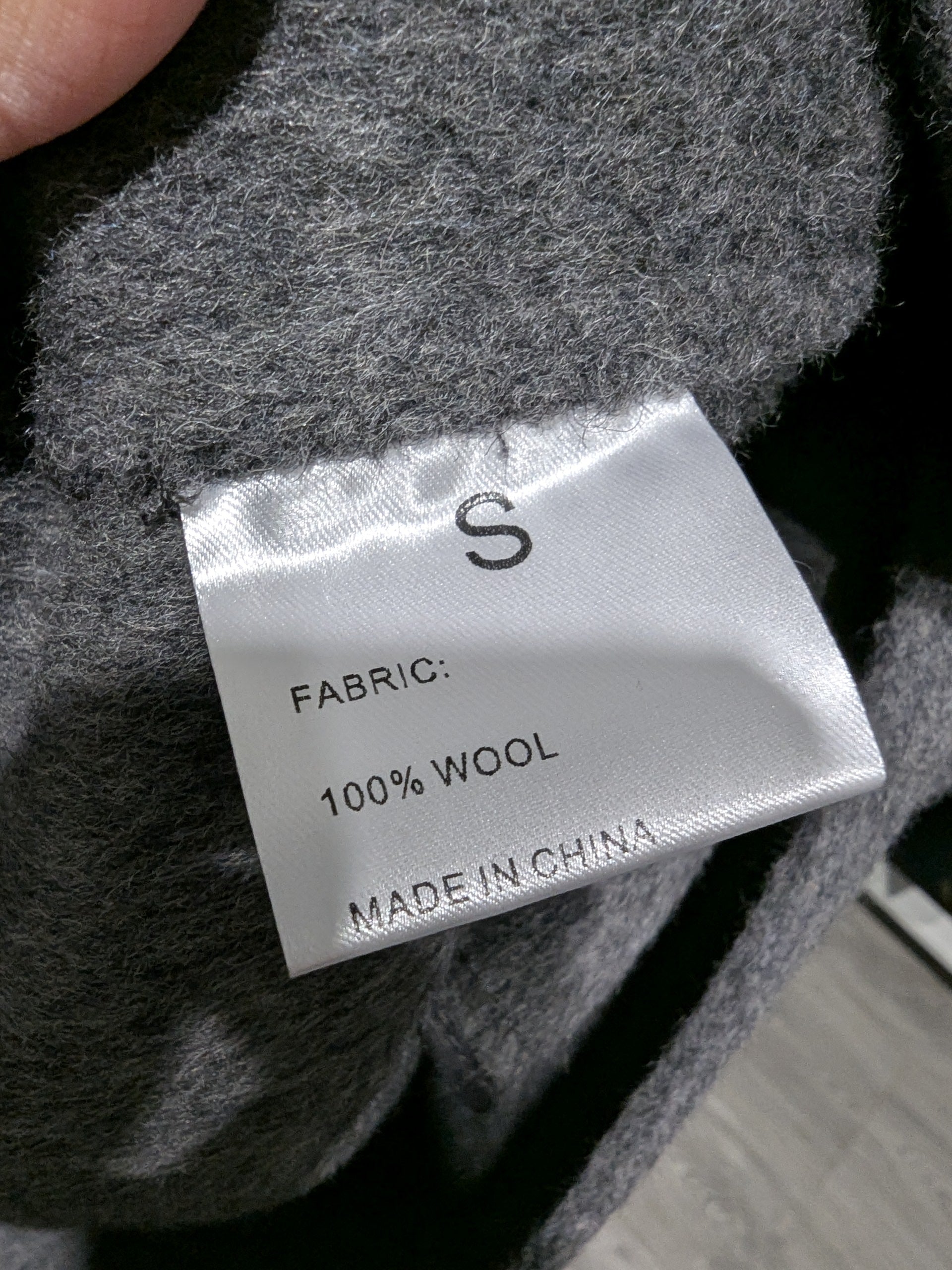 016 100% Wool Coat Grey