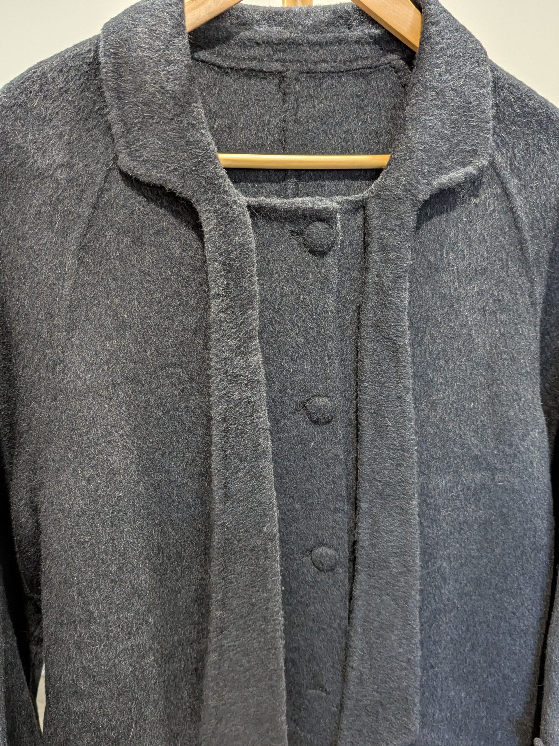 157 68% Wool Coat Charcoal M 8-12