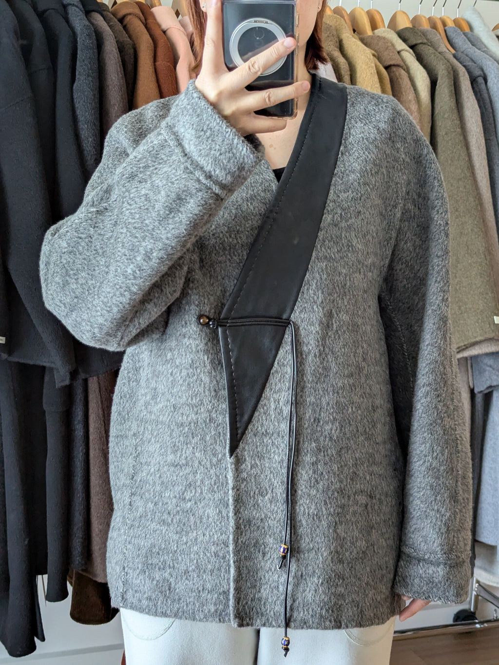 Brand New Pure Wool Coat Hand Made 172 Size S 8-12