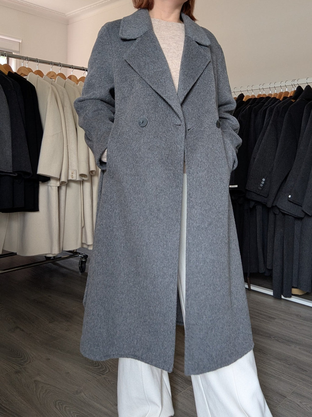 005 Cashmere blend Grey