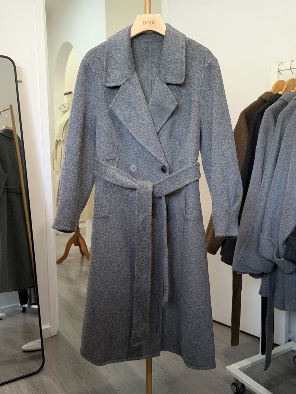 005 Cashmere blend Grey