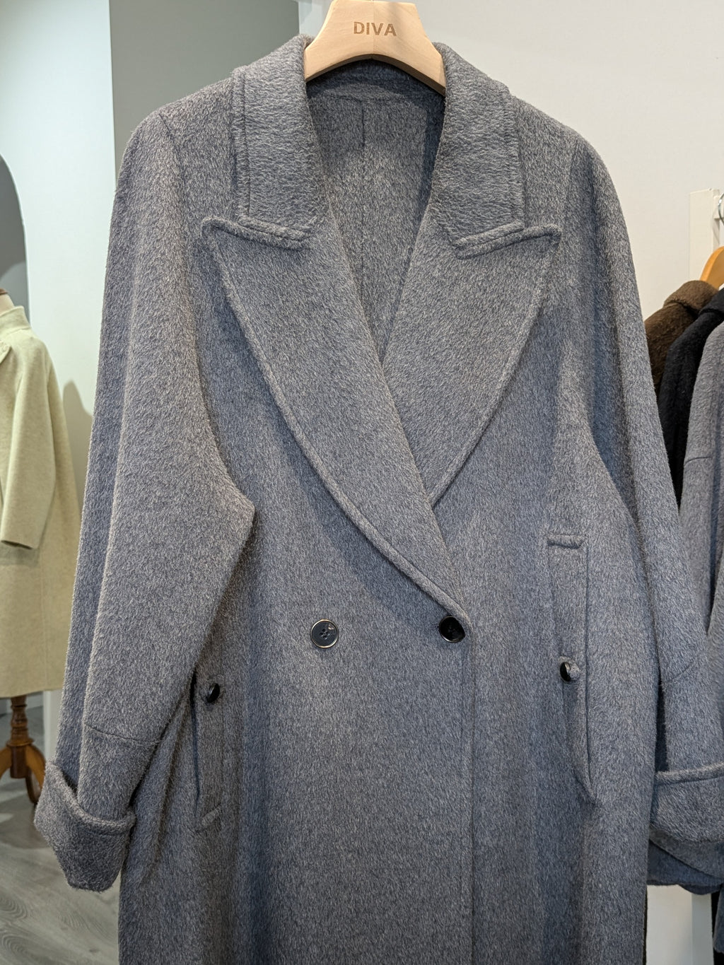006 Cashmere blend Grey