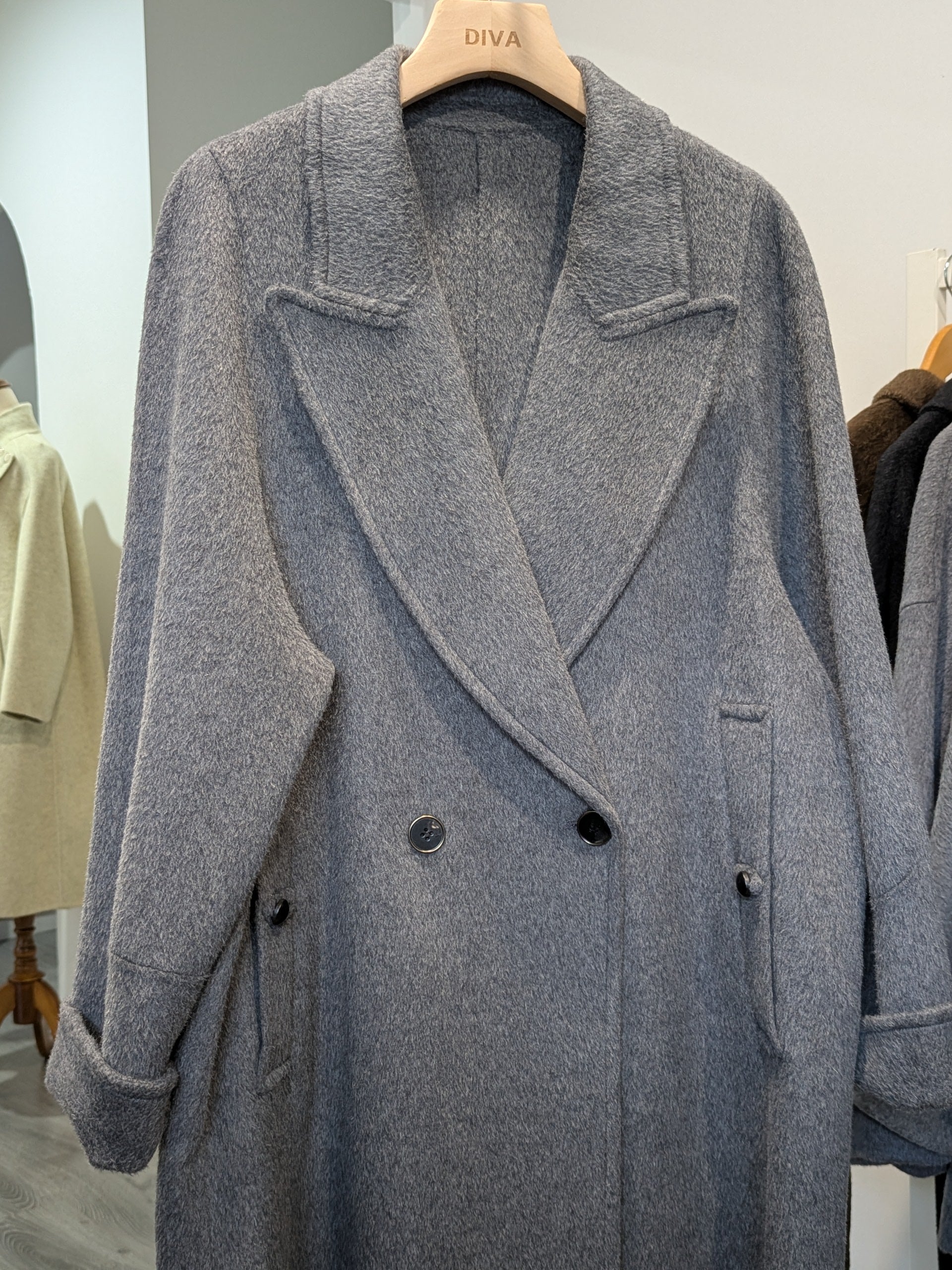 006 Cashmere blend Grey