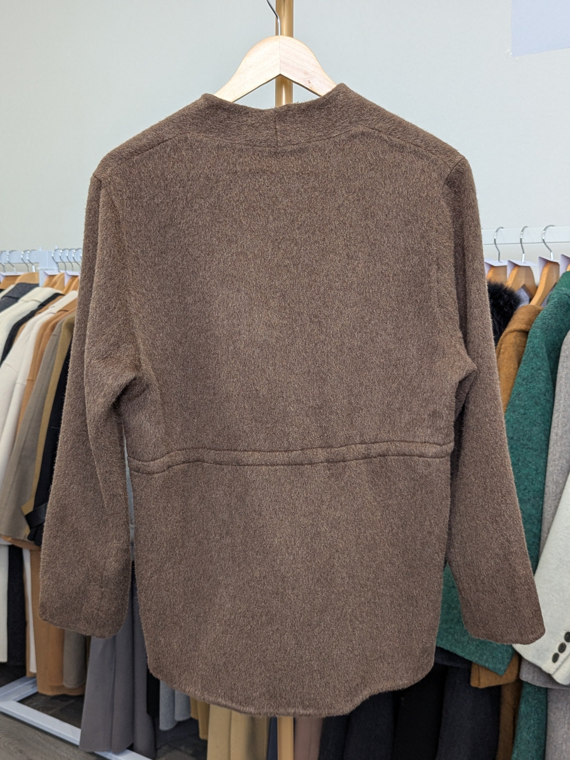 215 100% Wool Coat Brown M 10-12