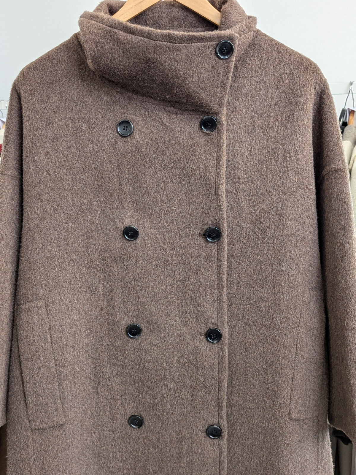 271 100% Wool Coat Brown M 10-14
