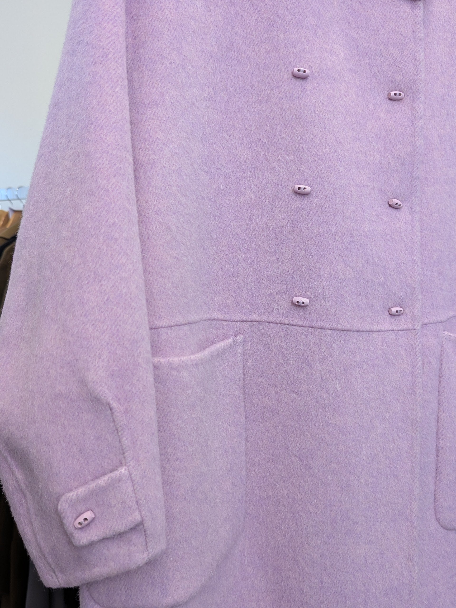 165 75% Wool Coat Purple