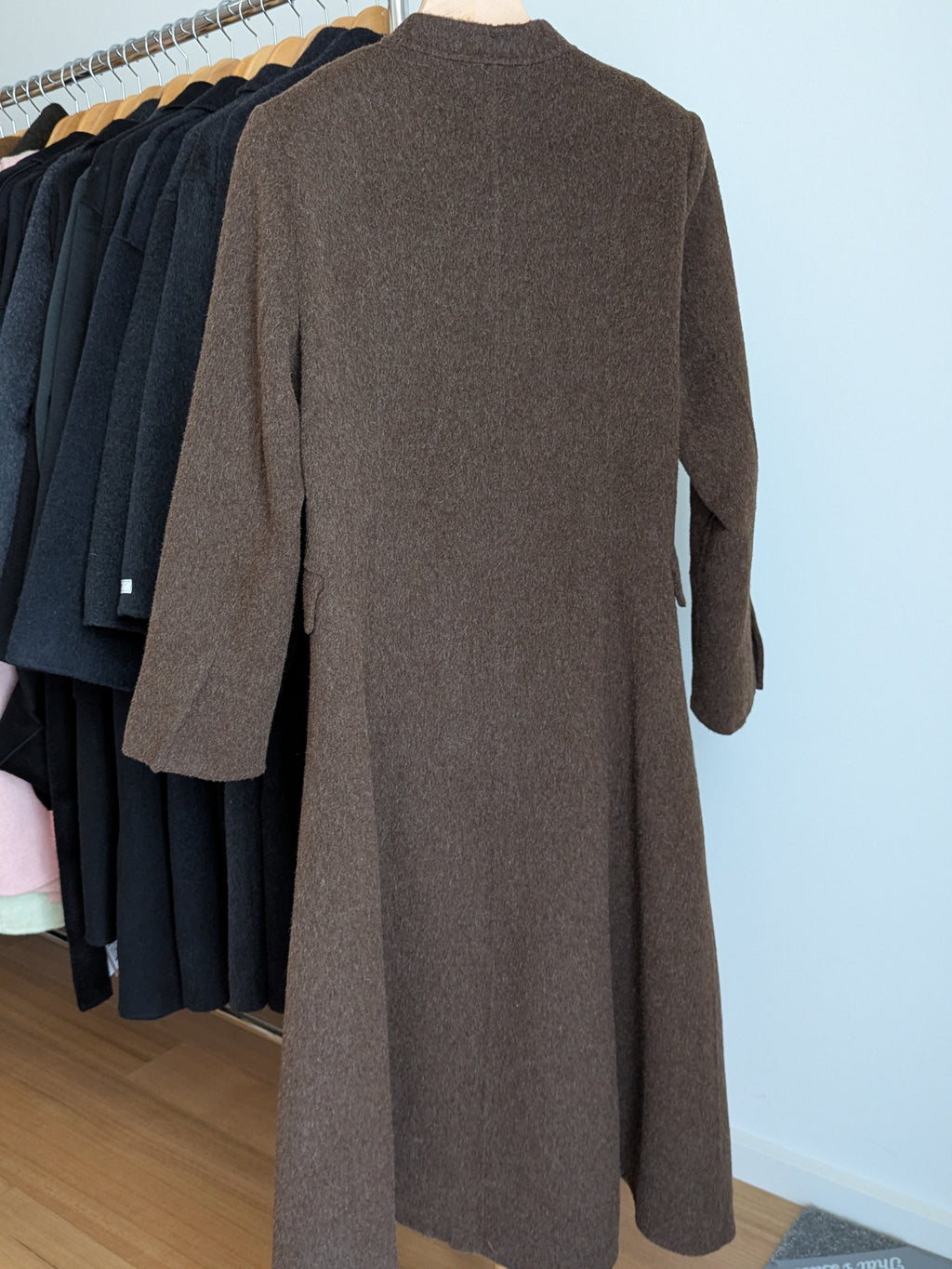 Dress-style coat Pure Wool Coat High Quality Wool 148 Beige Brown