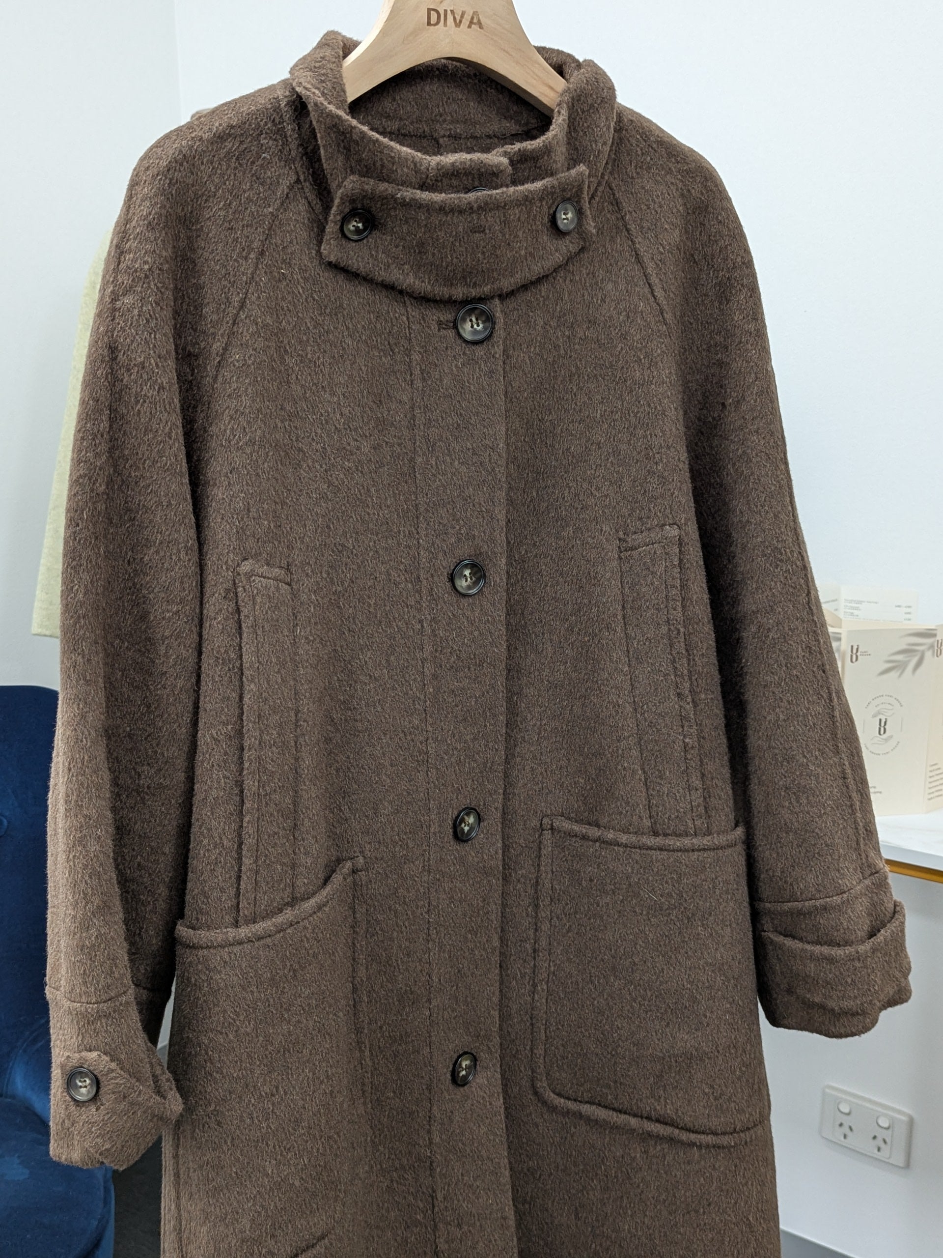 Pure Wool Coat Warehouse Try-On Welcome 211 Size M10-14 100% Wool