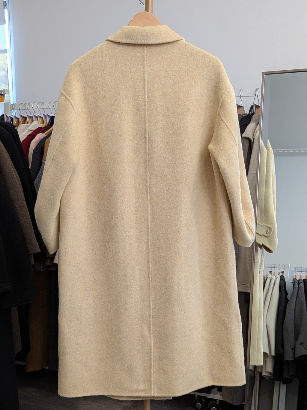 267 75% Wool Coat Yellow S 8-12