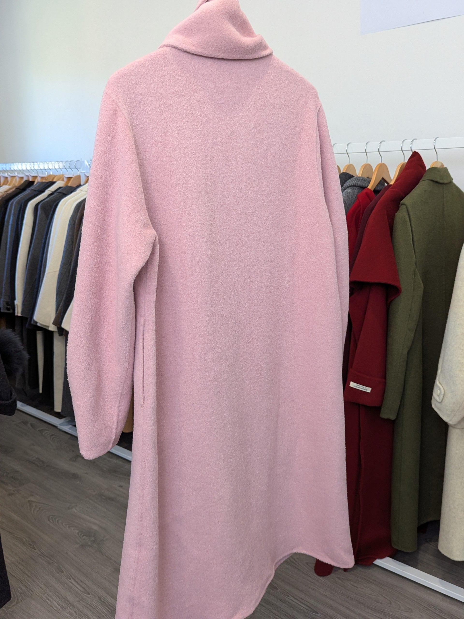 131 100% Wool Coat Pink