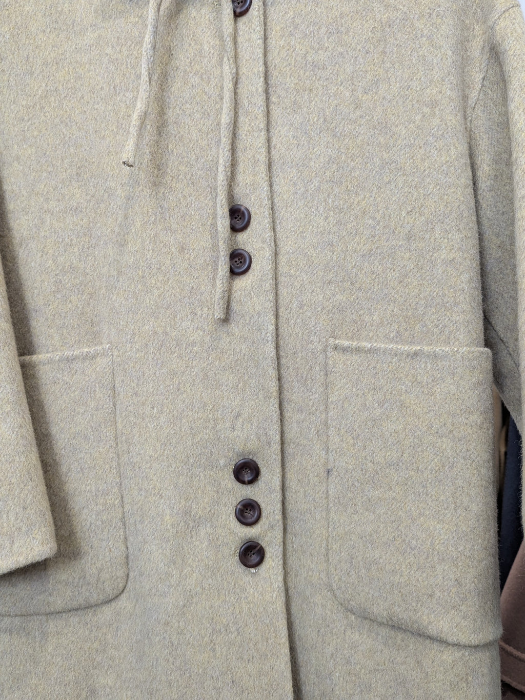 132 68% Wool Coat Lemon S 10-12