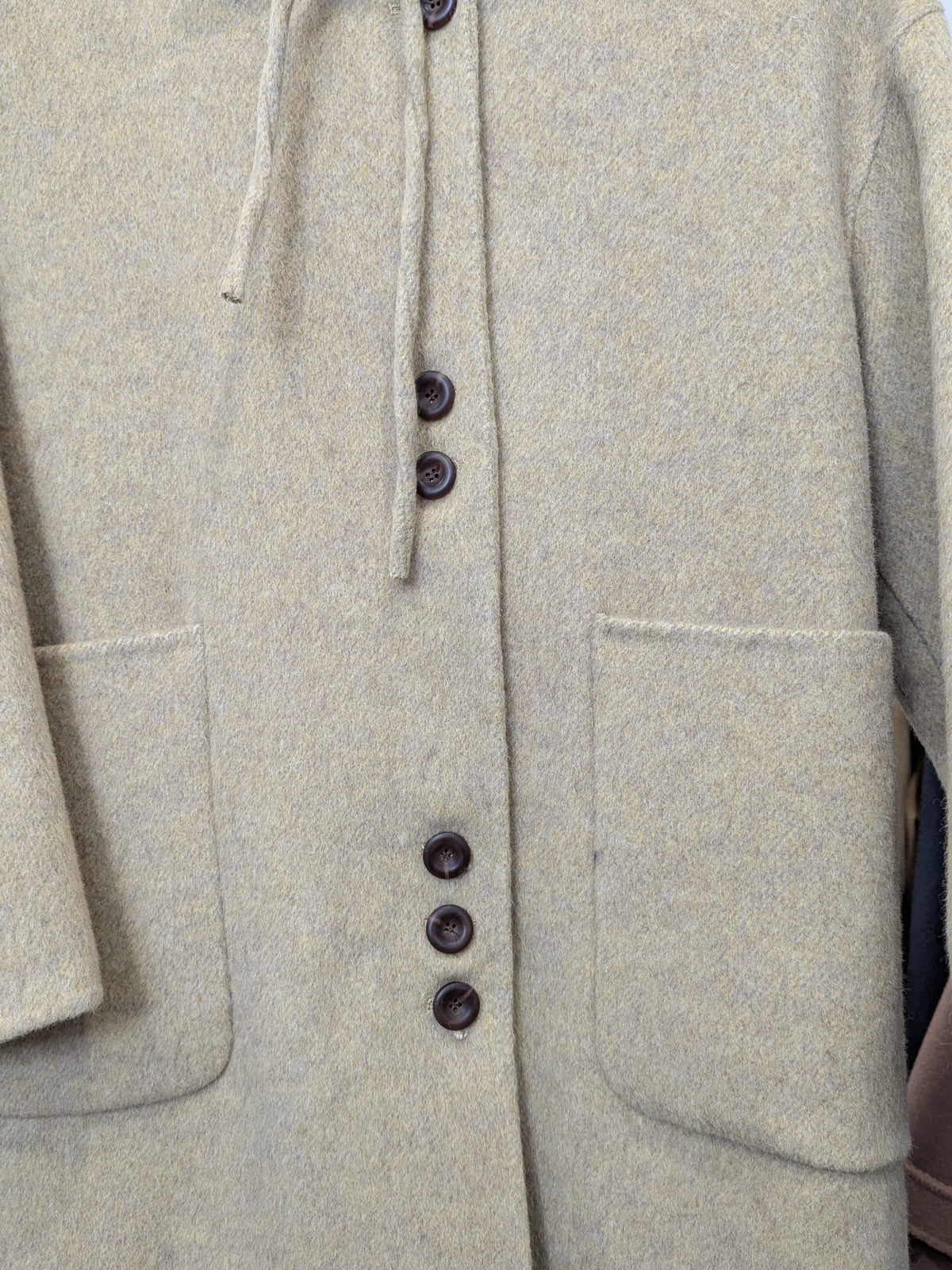 132 68% Wool Coat Lemon S 10-12