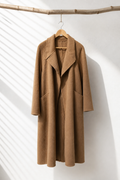 022 100% Wool Coat Camel S 8-10 M 12-14