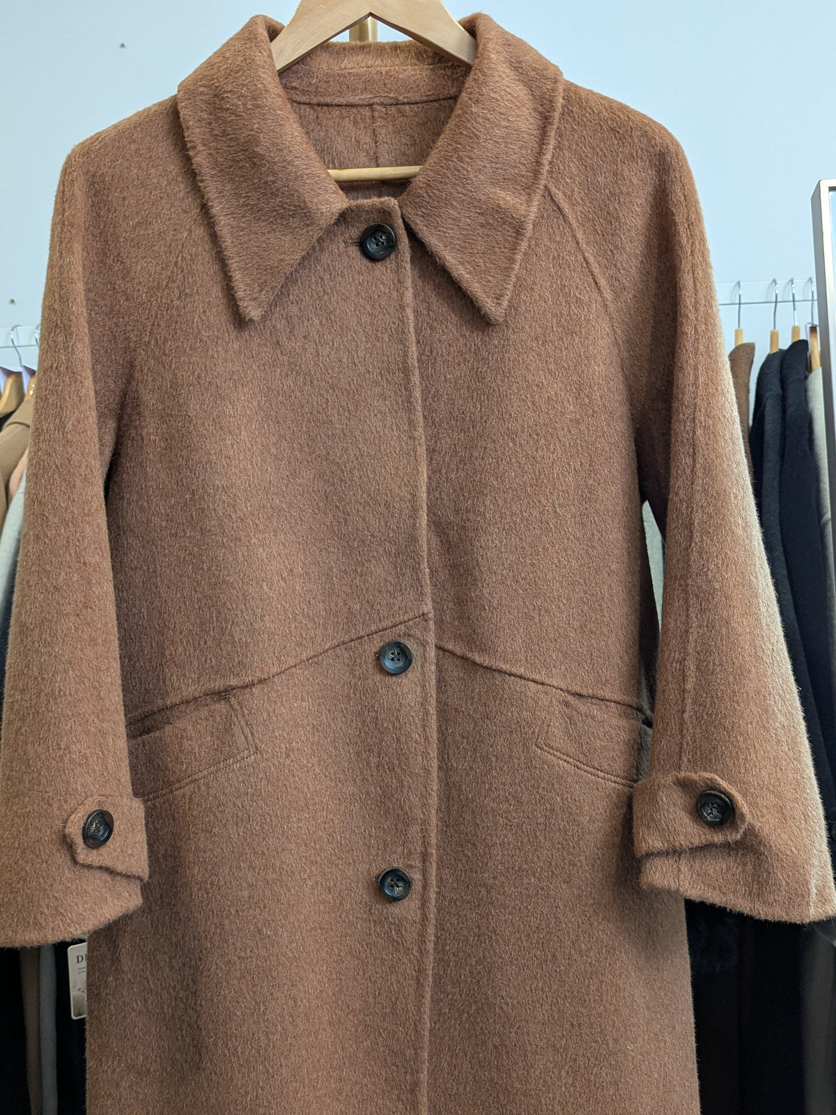 283 90% Wool Coat Camel M 10-12