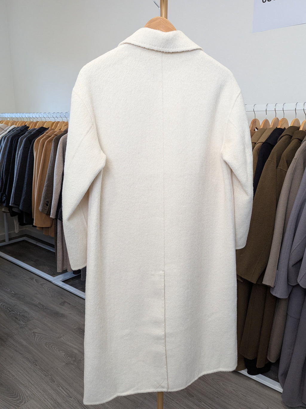 024 100% Wool Coat Cream
