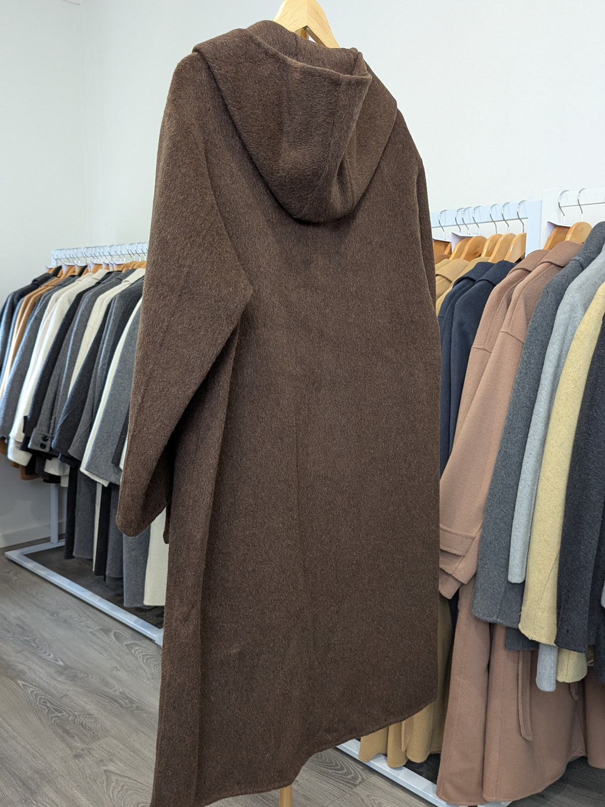 207 68% Wool Coat Brown M 10-14