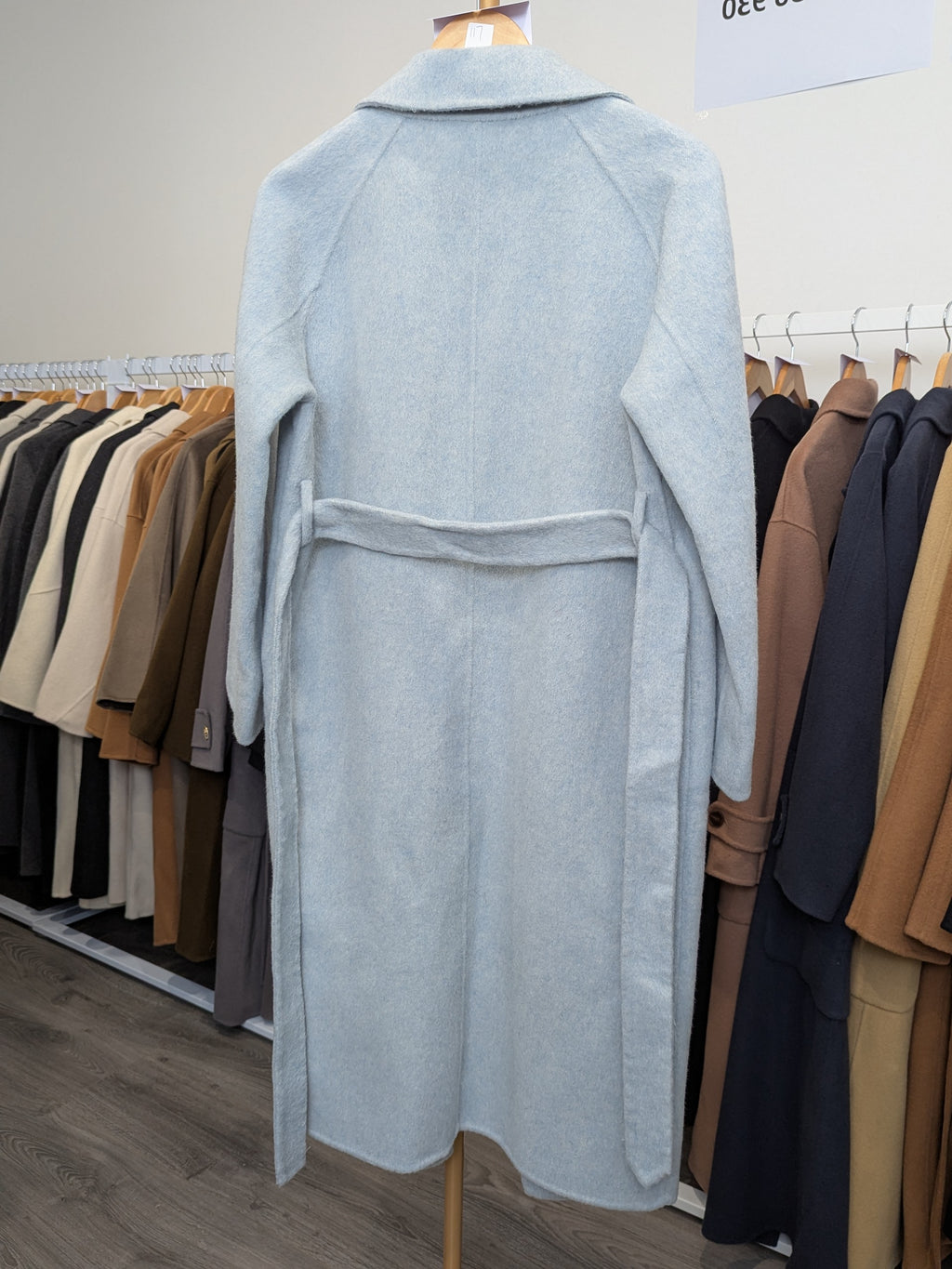 117 70% Wool Coat Blue