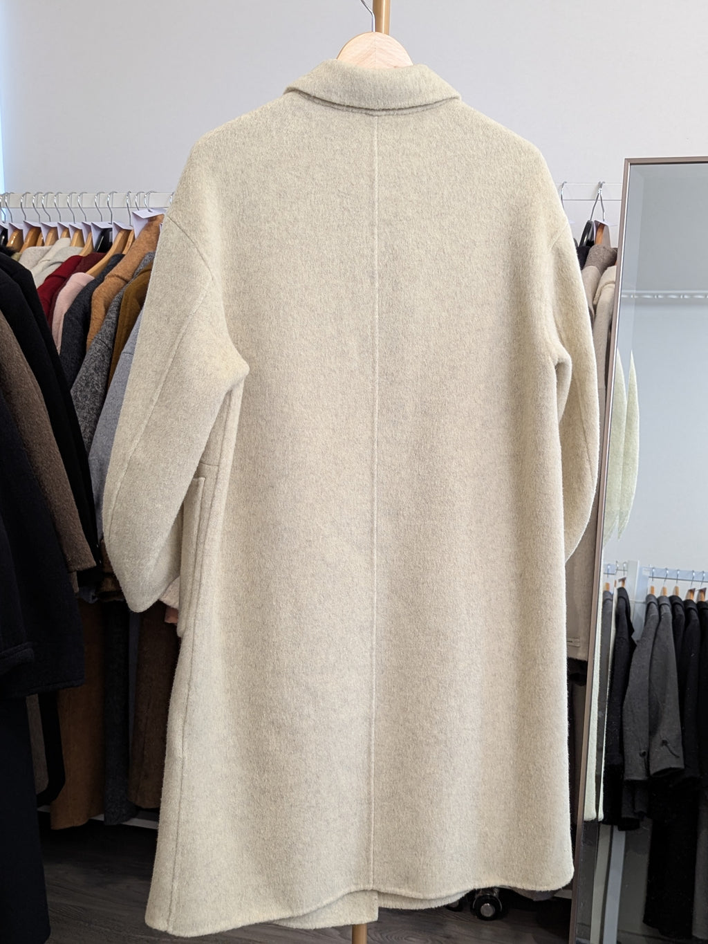 267 75% Wool Coat Green S 8-12 M 12-14