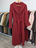133 100% Wool Coat Red
