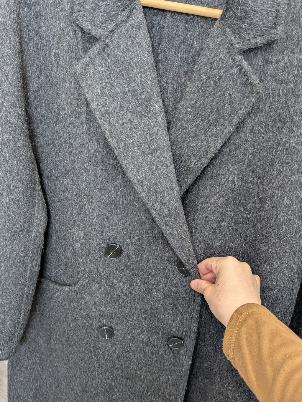 019 90% wool Rabbit Fur Yak wool Charcoal