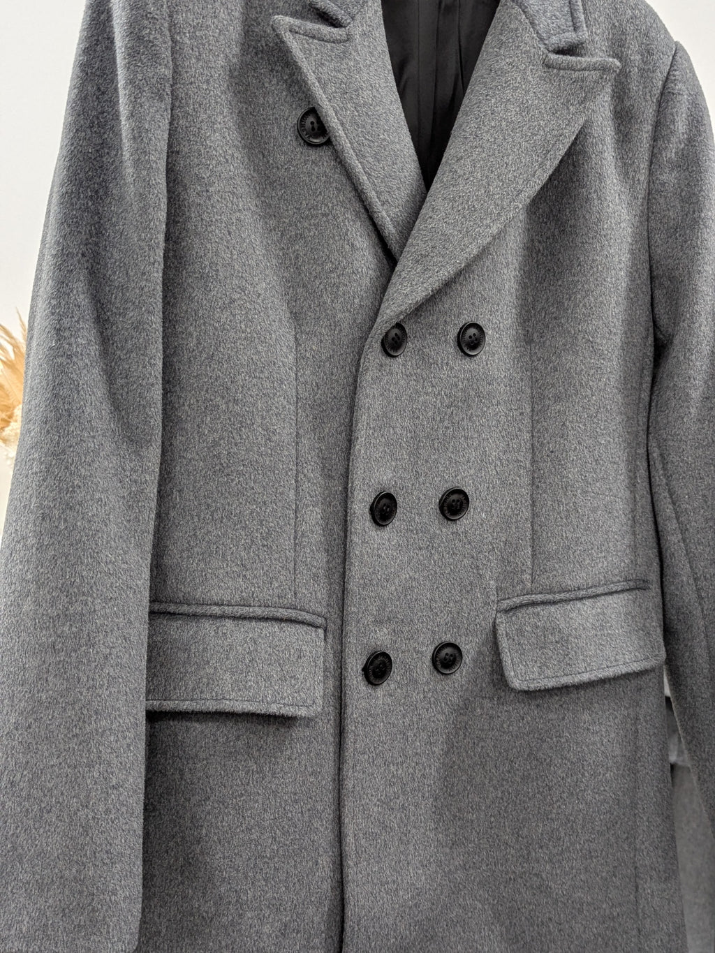 018 Men's 51% Wool Coats Black Grey Tan