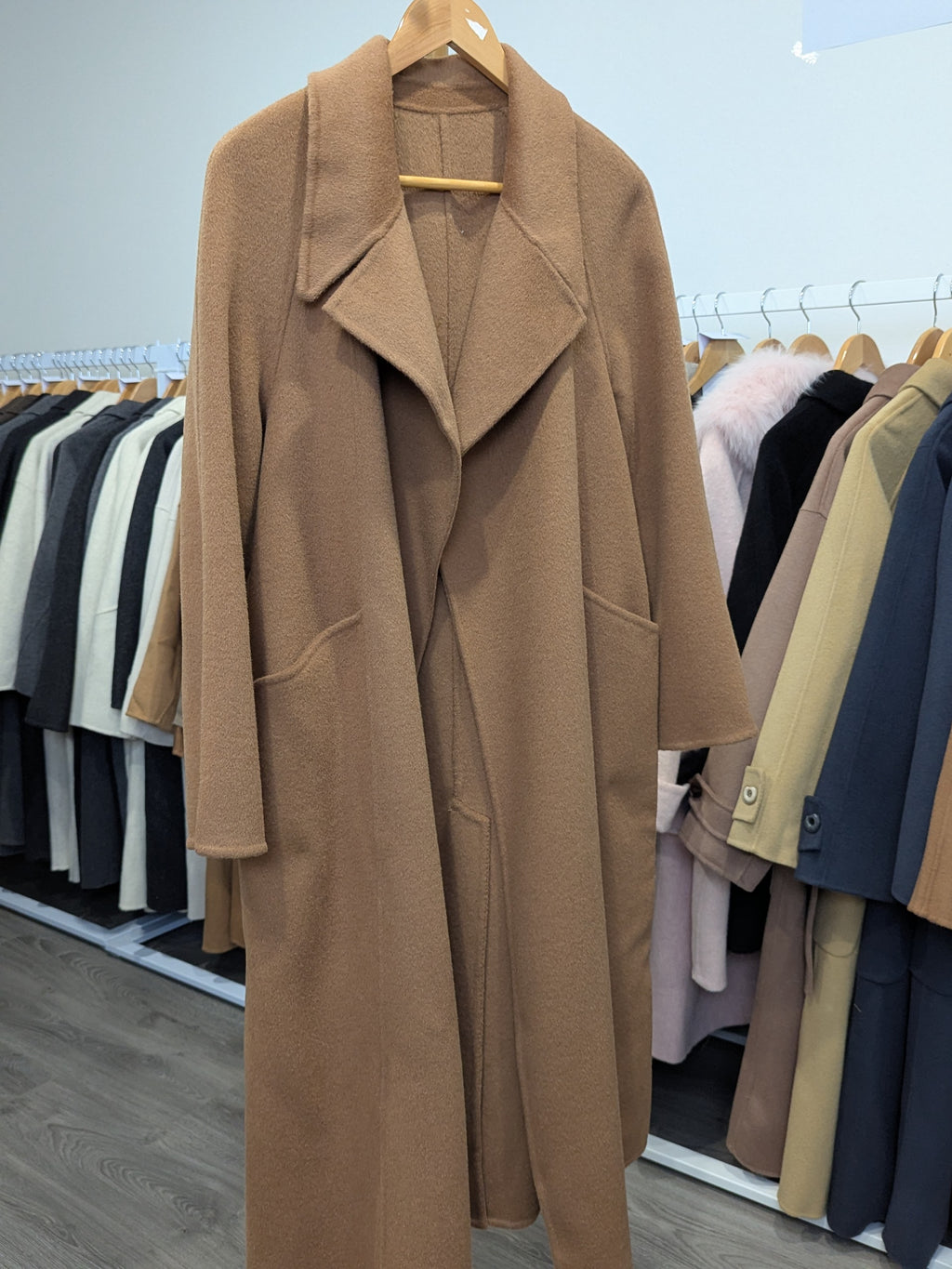 022 100% Wool Coat Camel