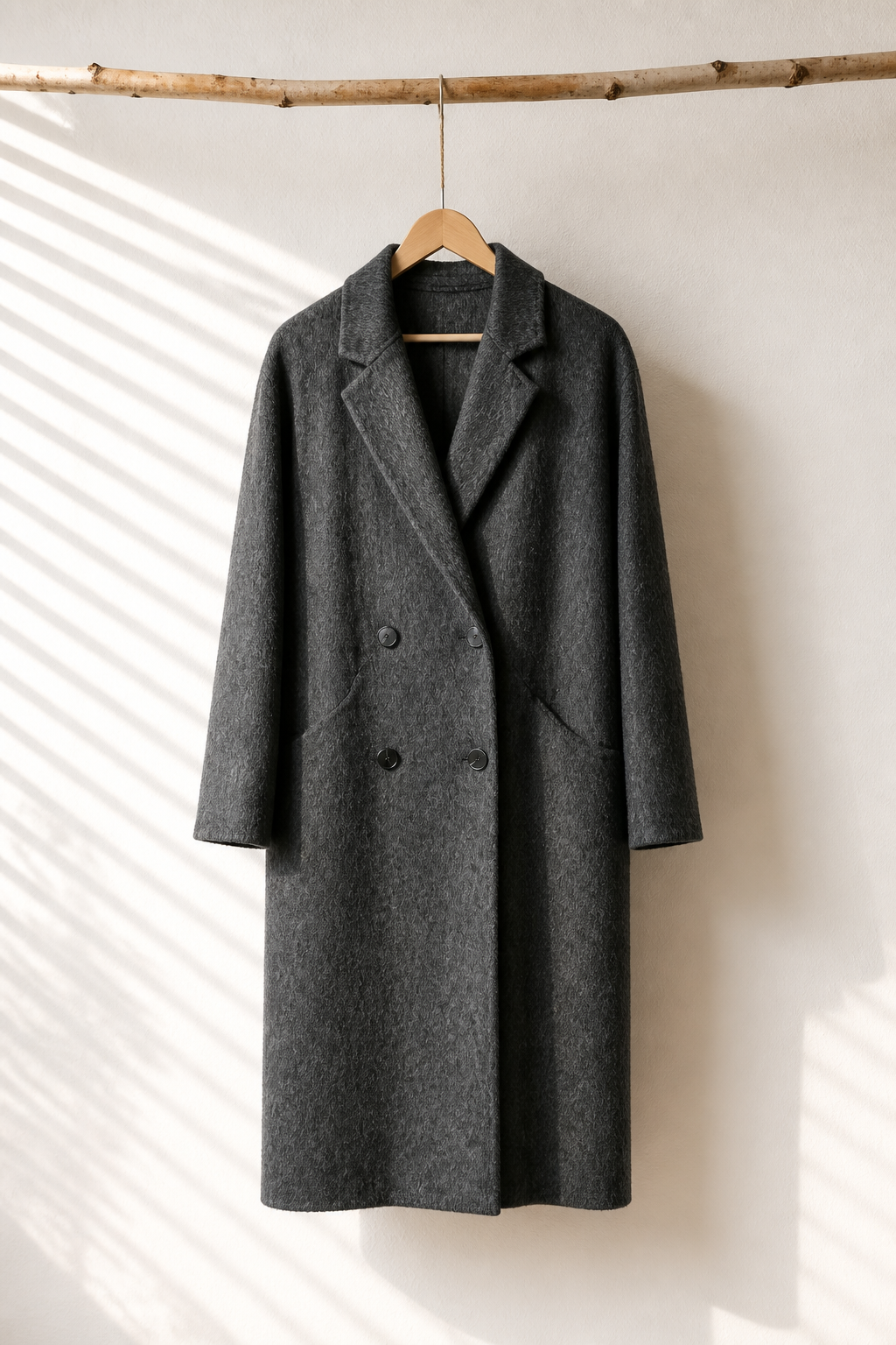 019 90% wool Rabbit Fur Yak wool Charcoal & Brown