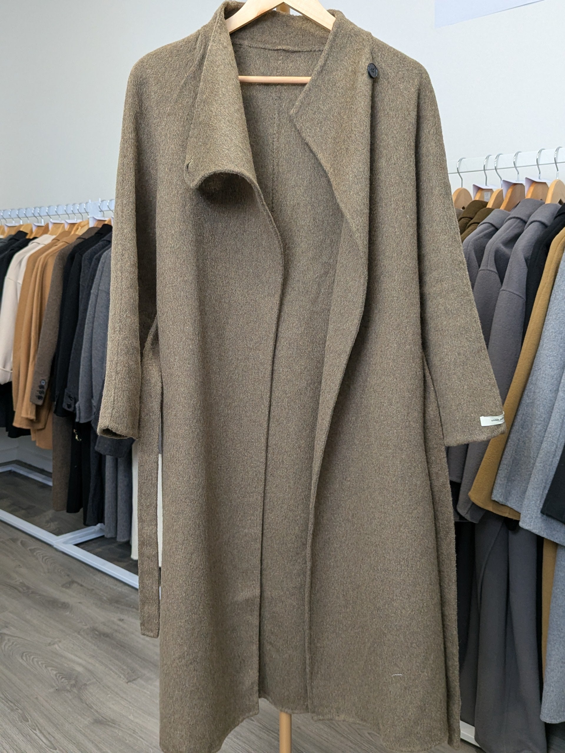 116 100% Wool Coat Olive