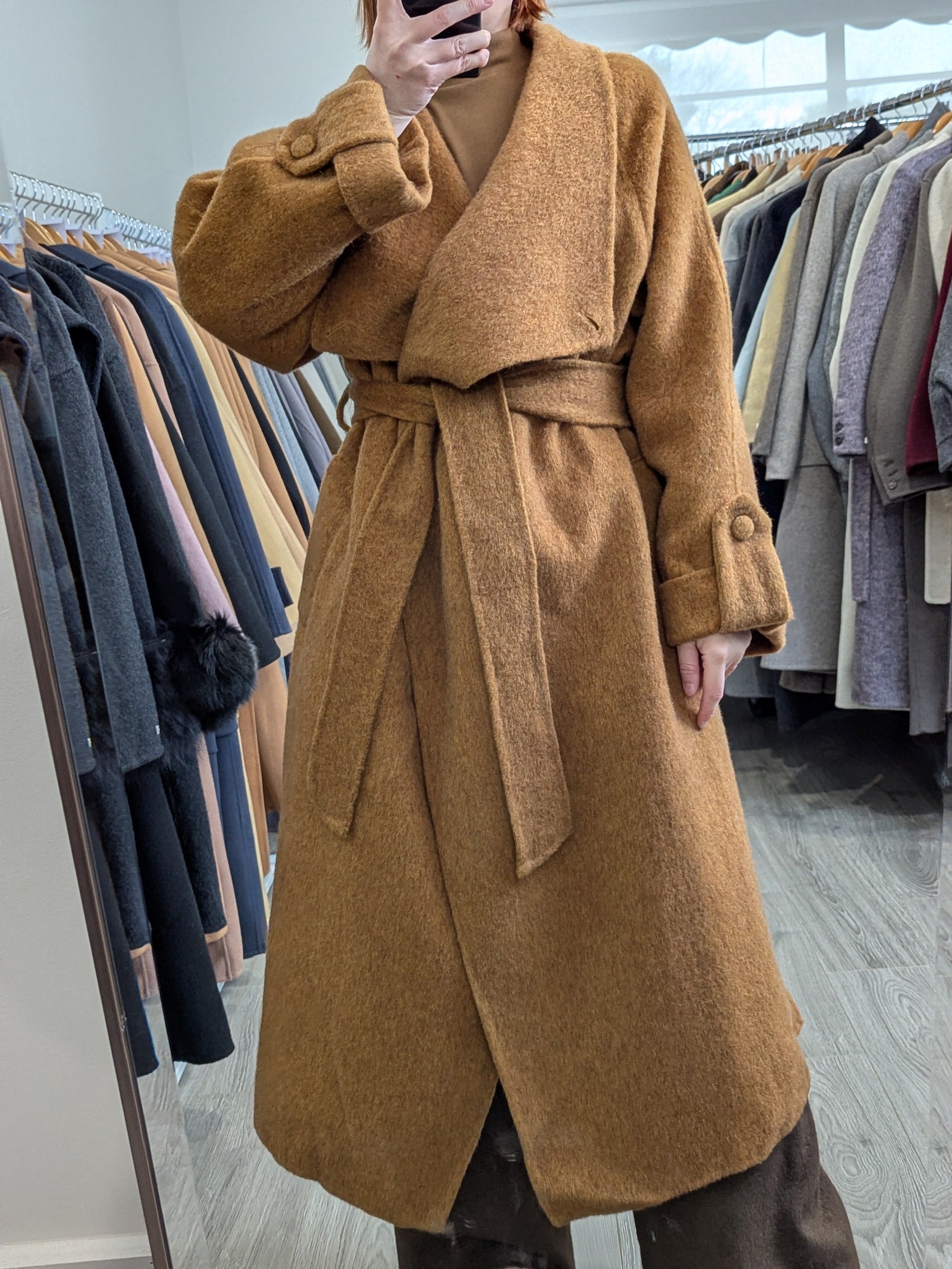 207 68% Wool Coat M 12-16