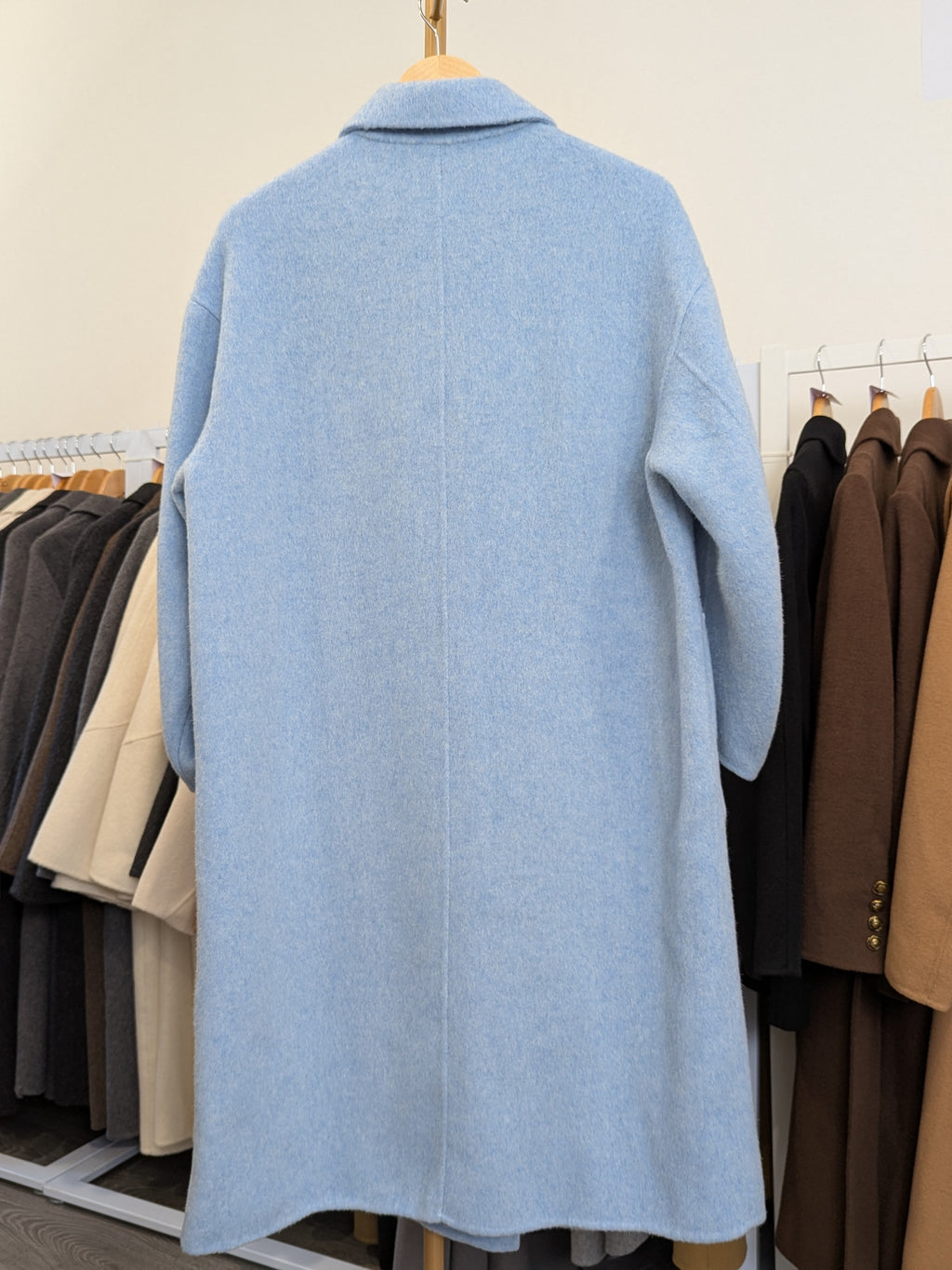 170 70% Wool Coat Blue S 10-14