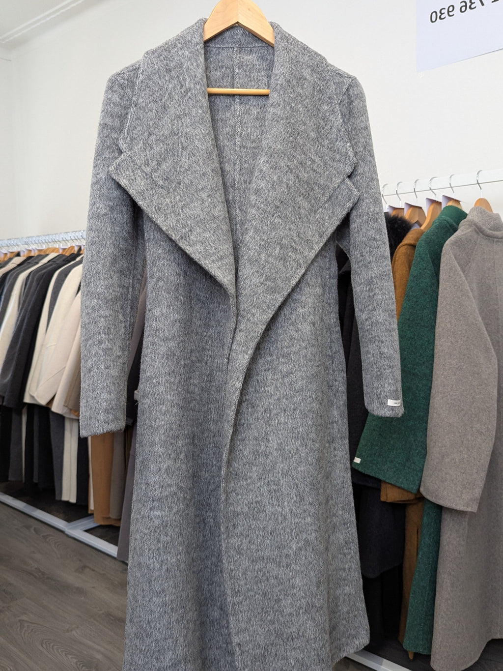 211 70% Wool Coat Grey M 8-10
