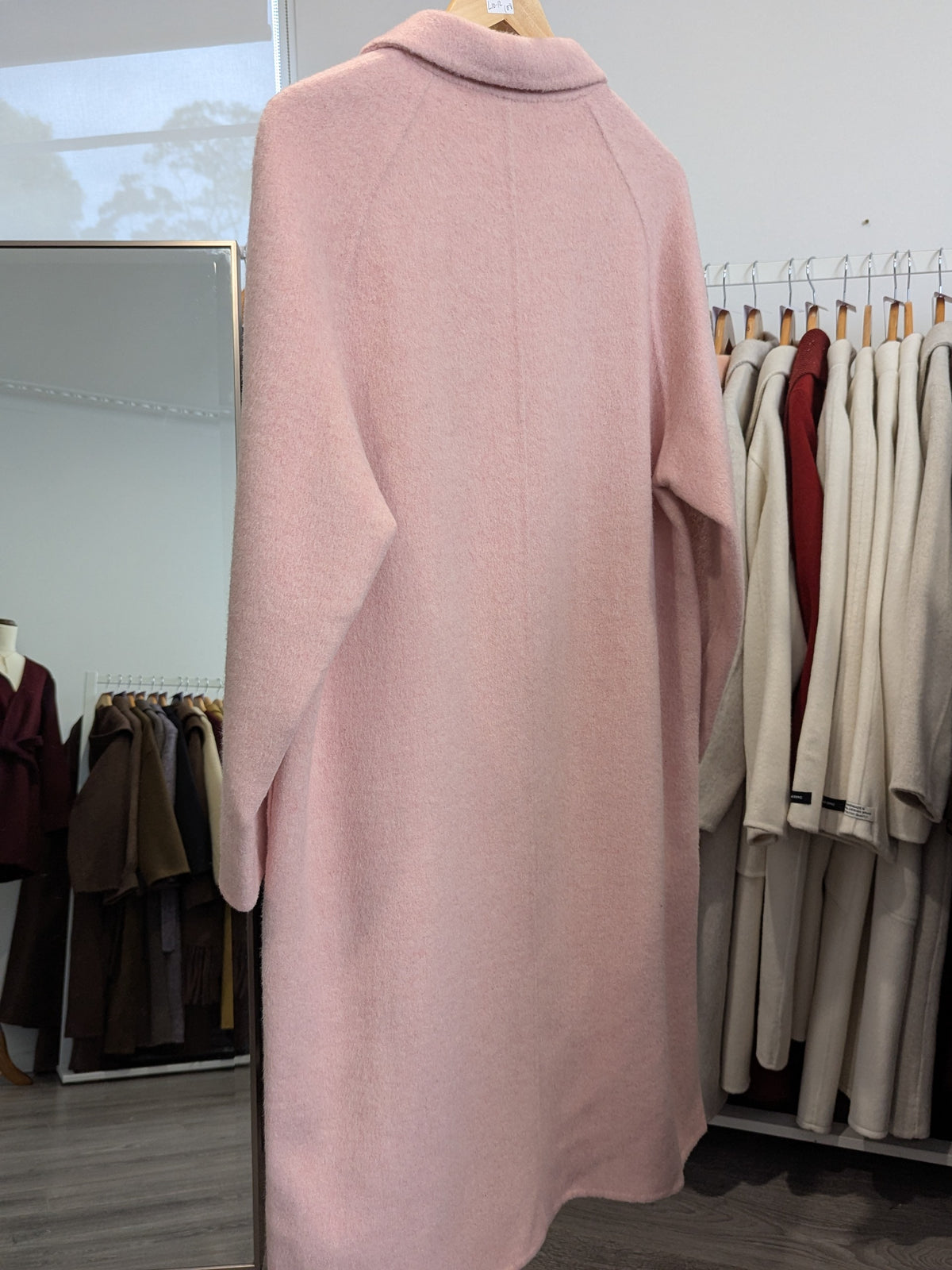 157 68% Wool Coat Pink M 8-12