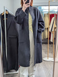 180 100% Wool Coat Charcoal M 10-14