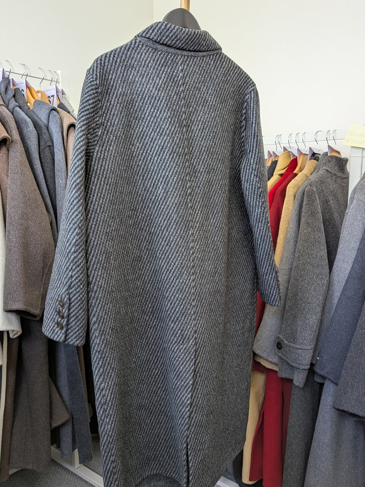 289 70% Wool Coat Dark Grey S 10-12
