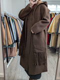 207 68% Wool Coat Brown M 10-14