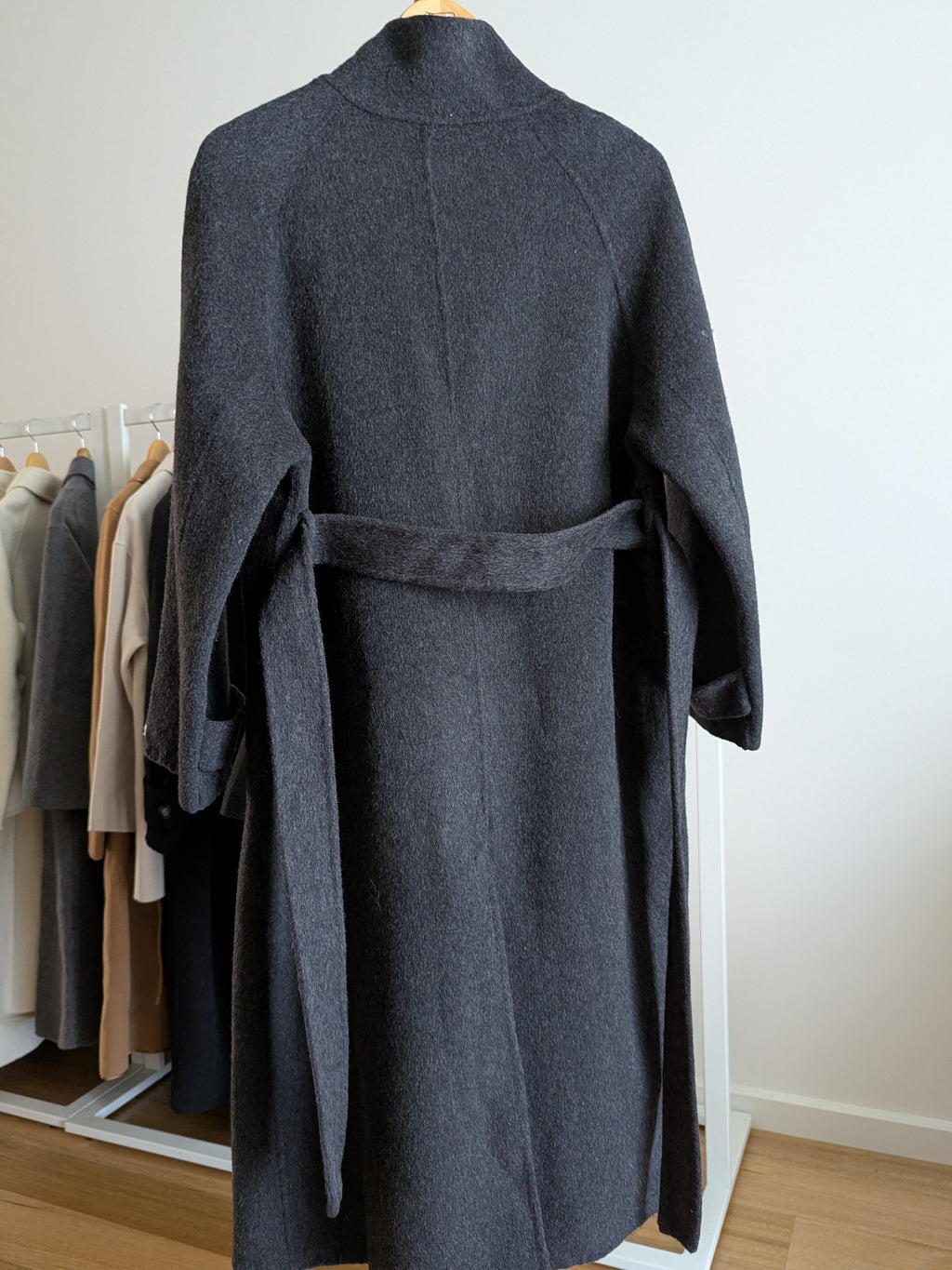 189 Wool Coat Charcoal M 10-12