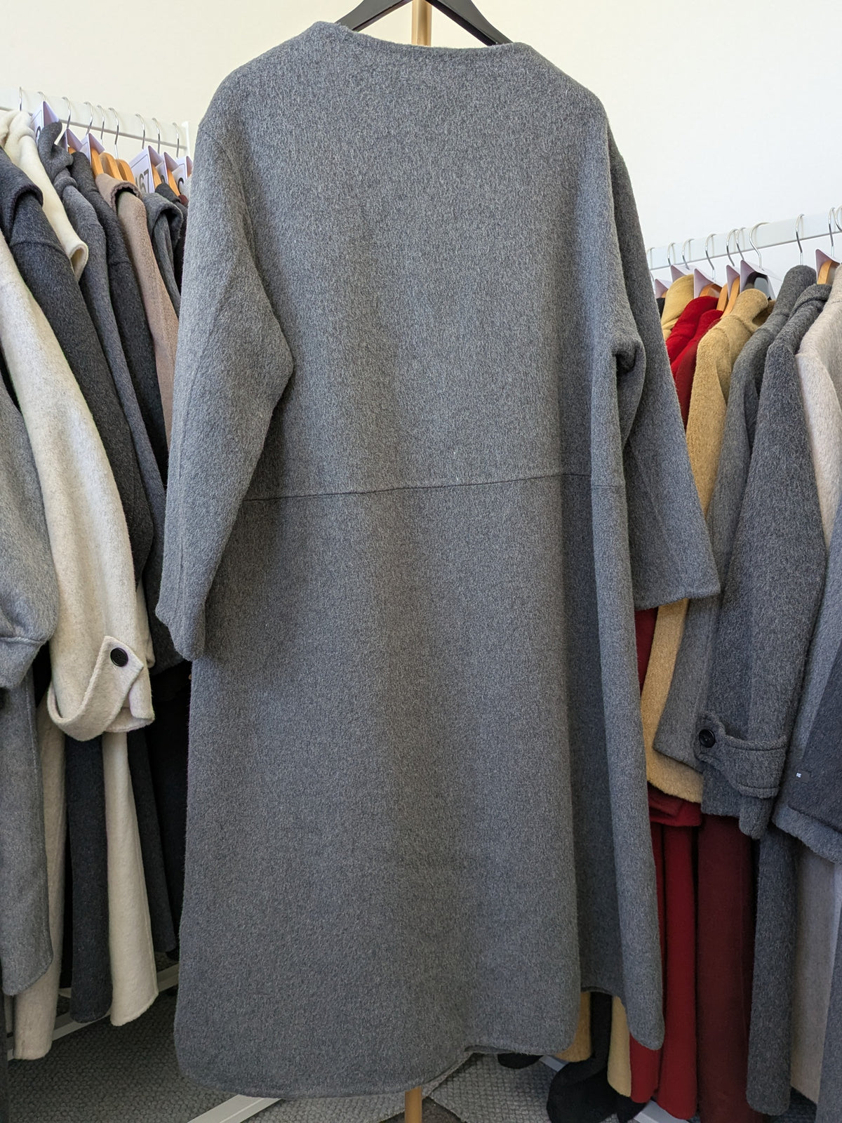 197 100% Wool Coat Grey S 8-10