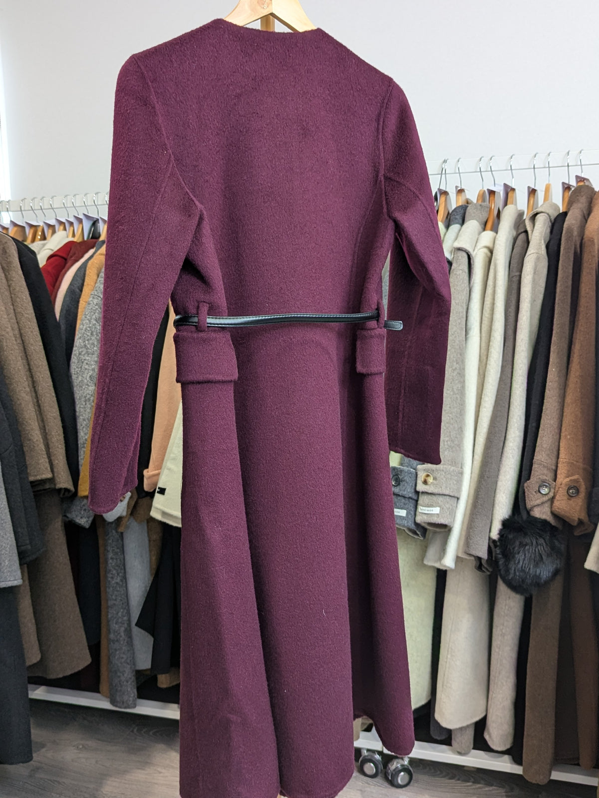 237 70% Wool Coat Purple M 8-10
