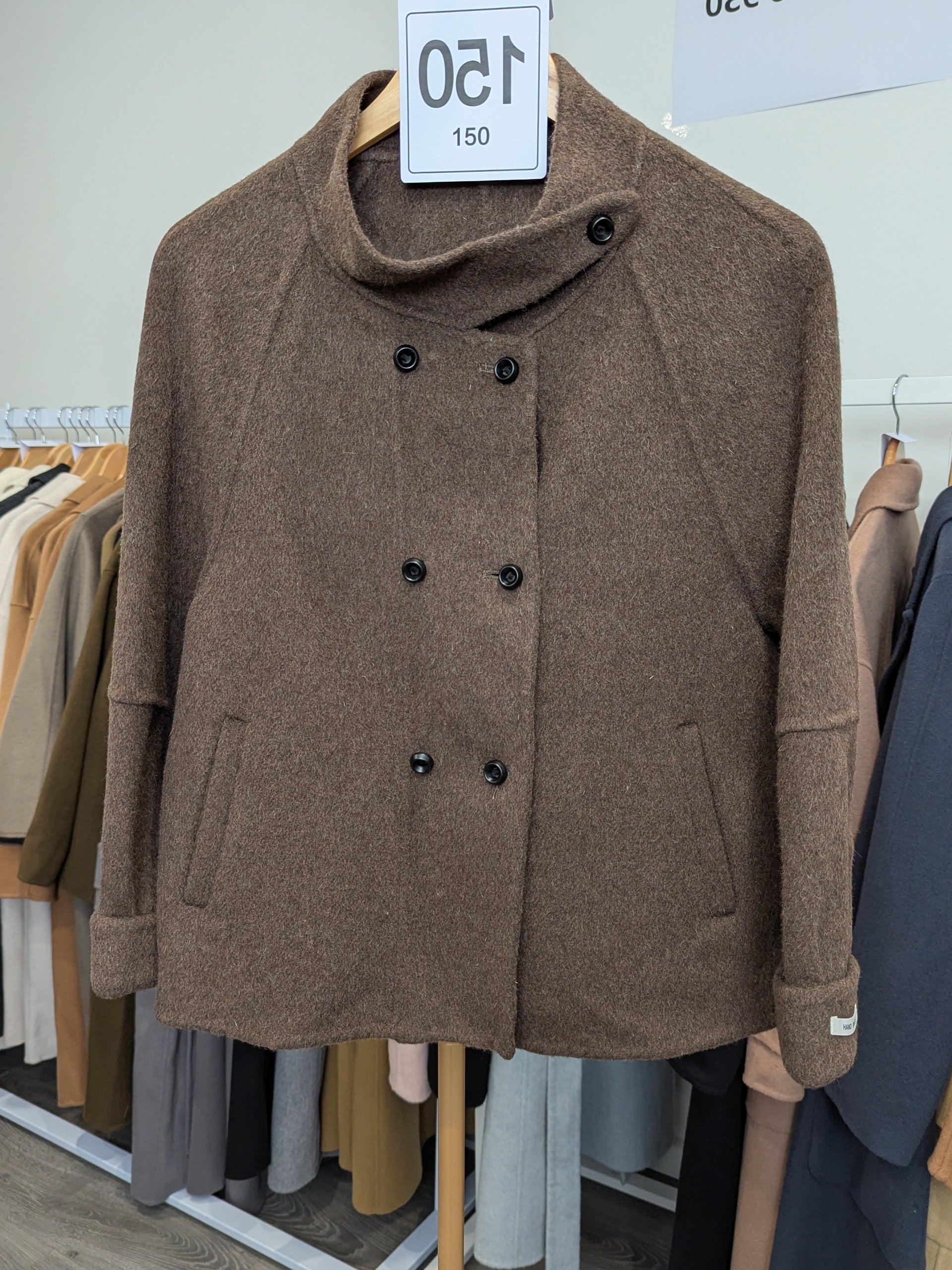 150 100% Wool Coat Brown