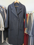 294 70% Wool Coat Charcoal S 10-14