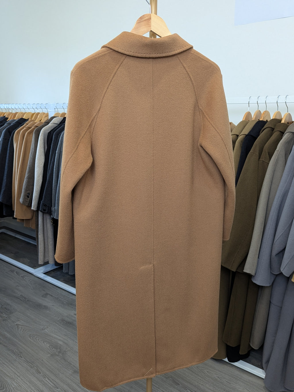 026 100% Wool Coat Tan