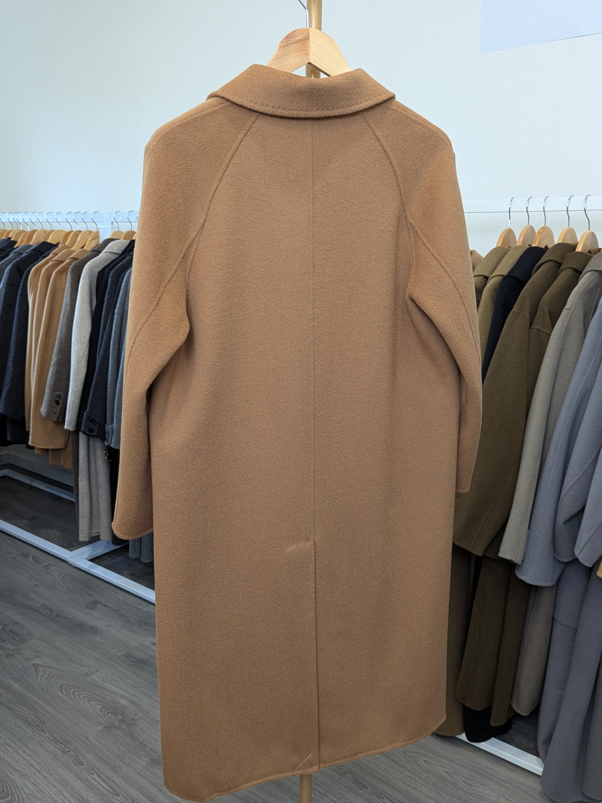 026 100% Wool Coat Tan
