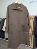 129 69% Wool Coat Brown M 8-12
